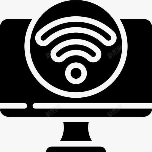 Wifi通知9填充图标svg_新图网 https://ixintu.com Wifi 填充 通知