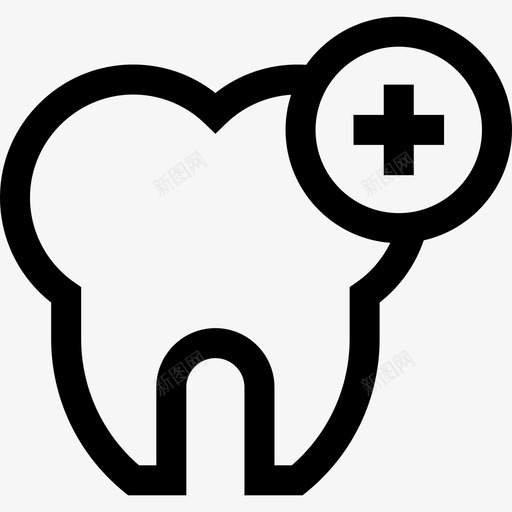 前磨牙牙齿护理38直线型图标svg_新图网 https://ixintu.com 护理 牙齿 直线 磨牙 线型