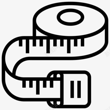 线状缝纫卷尺73图标图标
