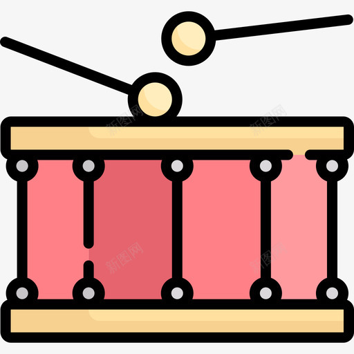 鼓娱乐67线颜色图标svg_新图网 https://ixintu.com 娱乐 颜色