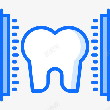 磨牙牙医57蓝色图标图标