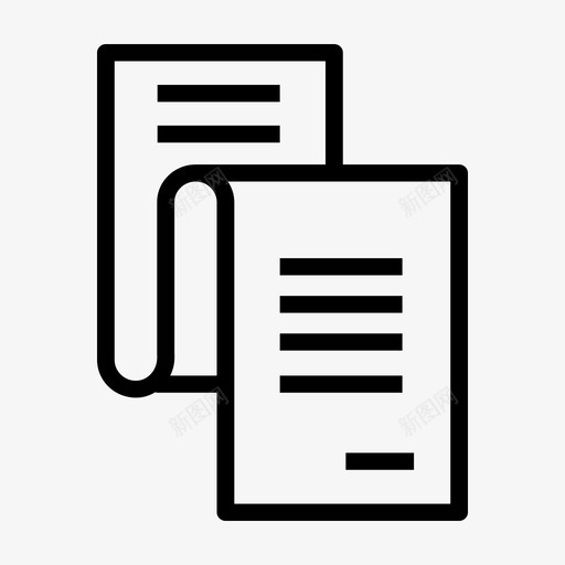 帐单发票贷款图标svg_新图网 https://ixintu.com 信用卡 发票 工资单 帐单 每月 税款 贷款