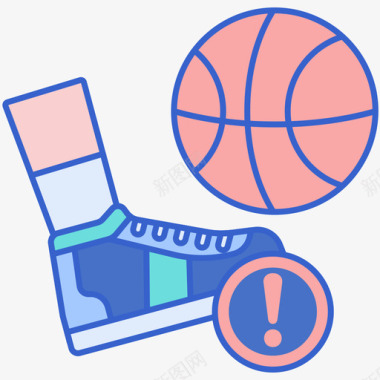 踢腿篮球59线条颜色图标图标