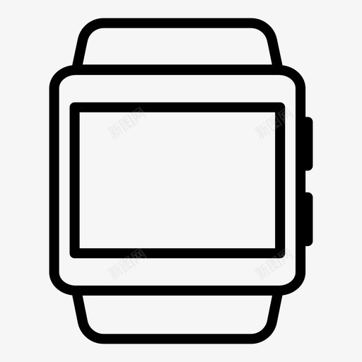 苹果手表德维德智能手表图标svg_新图网 https://ixintu.com 手表 智能 维德 苹果