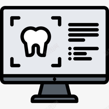 X光牙医56彩色图标图标