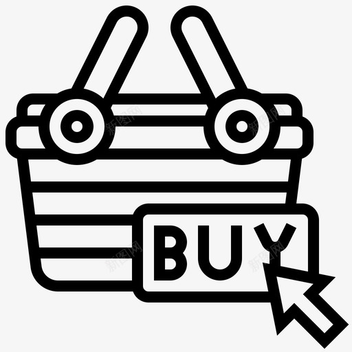 购买购物和零售4线性图标svg_新图网 https://ixintu.com 线性 购买 购物 零售