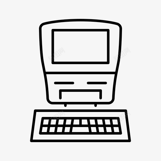 Macintosh苹果产品线性图标svg_新图网 https://ixintu.com Macintosh 产品 线性 苹果