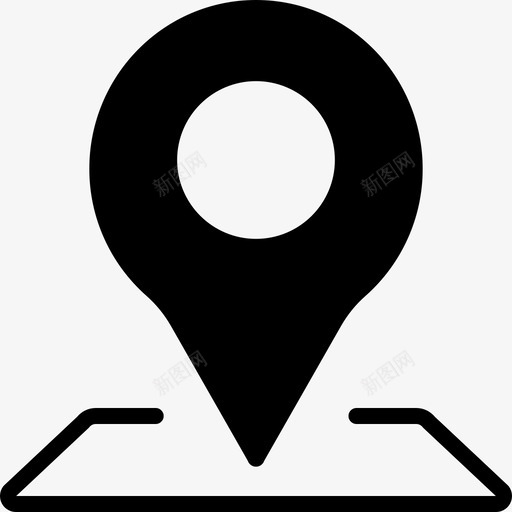 地图位置目的地定位图标svg_新图网 https://ixintu.com 位置 地图 定位 导航 目的地