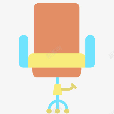 办公椅家具装饰5平图标图标