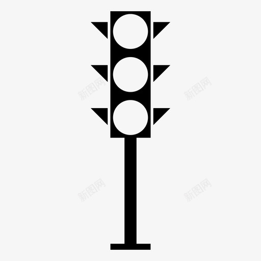 红绿灯停车标志交通信号图标svg_新图网 https://ixintu.com 交通 信号 停车 工具 标志 红绿灯 警用