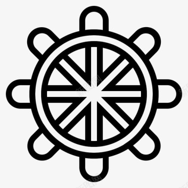 方向盘舵手海军陆战队图标图标