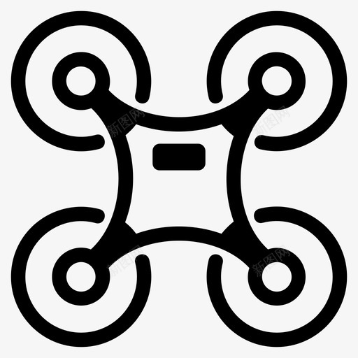 无人机飞行螺旋桨图标svg_新图网 https://ixintu.com 技术 无人机 螺旋桨 飞行