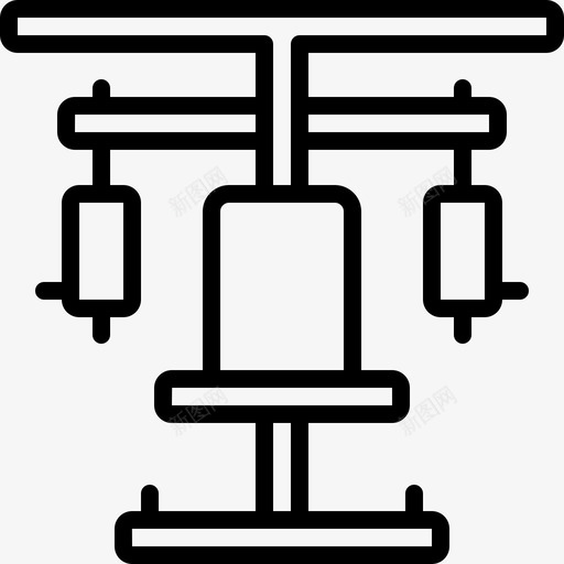 健身房健身健身器材图标svg_新图网 https://ixintu.com 体操 健身 健身器材 健身房 强健 锻炼