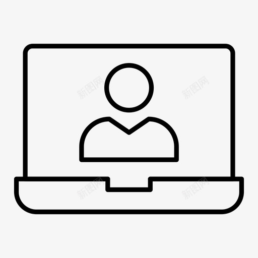 登录帐户笔记本电脑图标svg_新图网 https://ixintu.com 业务 个人资料 公司 创业 图标 帐户 电脑 登录 笔记本 线图