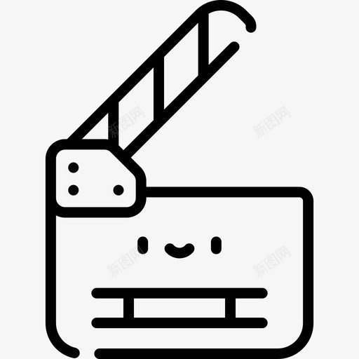 快板92电影院直线图标svg_新图网 https://ixintu.com 快板 电影院 直线