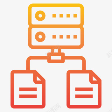 数据库大数据66梯度图标图标