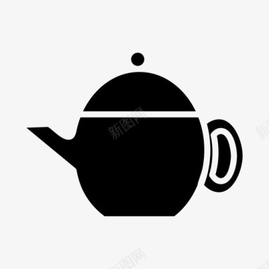 茶壶烹饪厨房图标图标