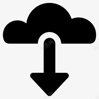 云计算云数据云接口图标图标