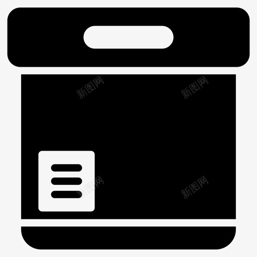 包裹盒子纸箱图标svg_新图网 https://ixintu.com 交货 包装 包裹 基本 盒子 符号 纸箱