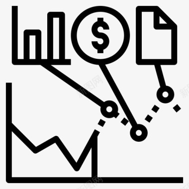 分析人工智能86线性图标图标