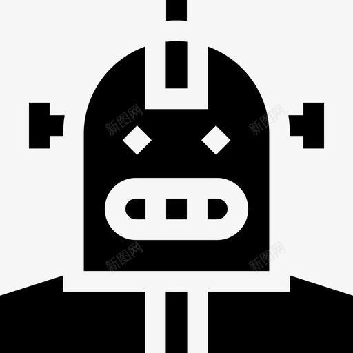 机器人万圣节服装化身7填充图标svg_新图网 https://ixintu.com 万圣节 化身 填充 服装 机器人