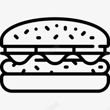汉堡食品配送58直系图标图标