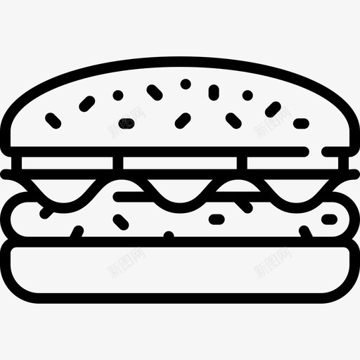 汉堡食品配送58直系图标svg_新图网 https://ixintu.com 汉堡 直系 配送 食品