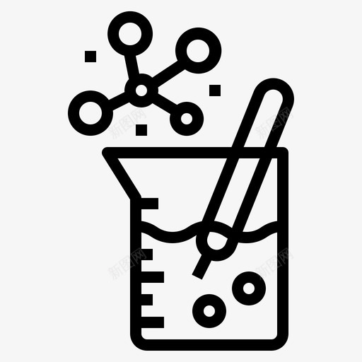 烧瓶教师9直线型图标svg_新图网 https://ixintu.com 教师 烧瓶 直线 线型