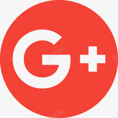 GooglePlus社交标识3扁平图标图标