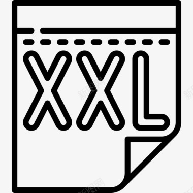Xxl体正7线性图标图标