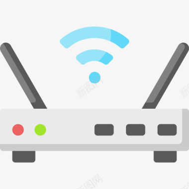 路由器硬件32扁平图标图标