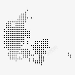 丹麦地图丹麦国家点地图图标高清图片