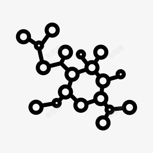 分子结构117学校线性图标svg_新图网 https://ixintu.com 分子结构 学校 线性