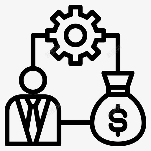 货币管理商业和金融117线性图标svg_新图网 https://ixintu.com 商业 管理 线性 货币 金融