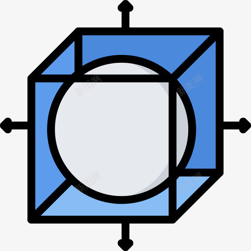 对象3d打印机2颜色图标svg_新图网 https://ixintu.com 3d 对象 打印机 颜色