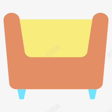 扶手椅家具装饰5平板图标图标