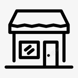 大数据建筑物商店建筑物住宅图标高清图片