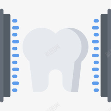 磨牙牙医55扁平图标图标