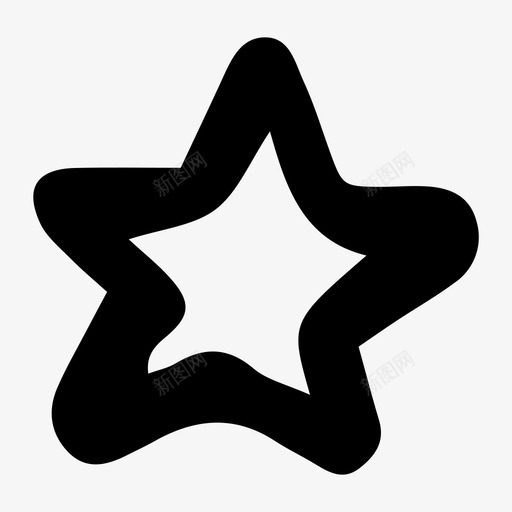 星星涂鸦素描图标svg_新图网 https://ixintu.com 星星 涂鸦 素描