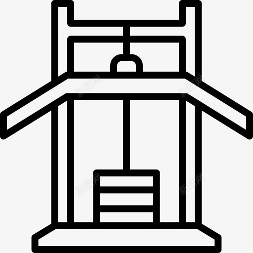 举重健身105直线型图标svg_新图网 https://ixintu.com 举重 健身 直线 线型