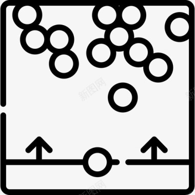 街机游戏105线性图标图标