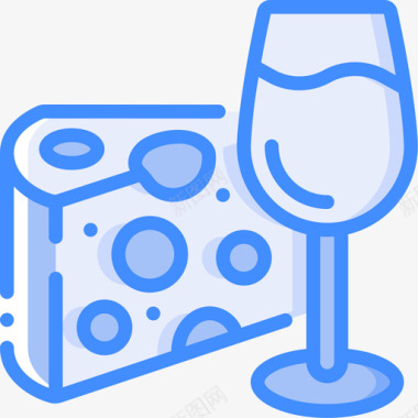 葡萄酒意大利27蓝色图标图标