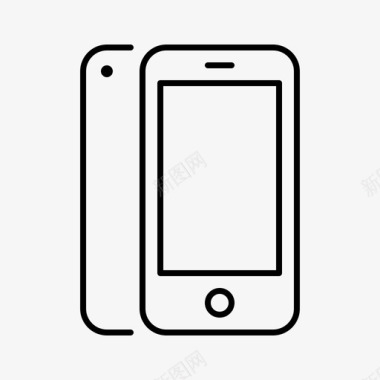 Iphone苹果产品线性图标图标