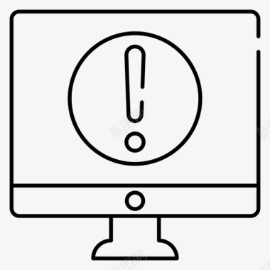 错误警报lcd图标图标
