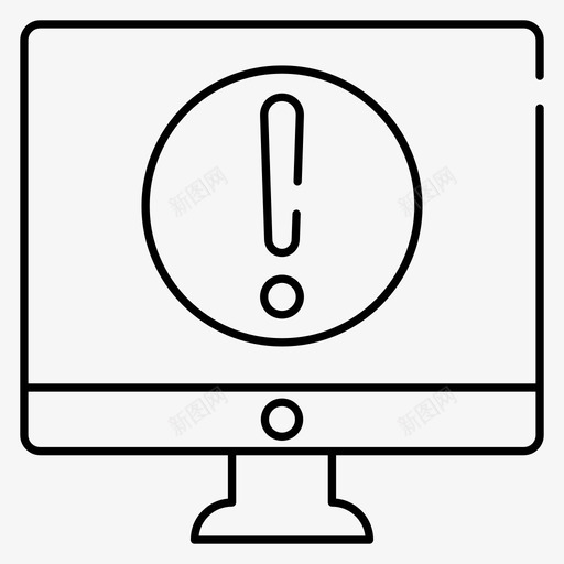 错误警报lcd图标svg_新图网 https://ixintu.com lcd 图标 屏幕 警告 警报 错误 黑客