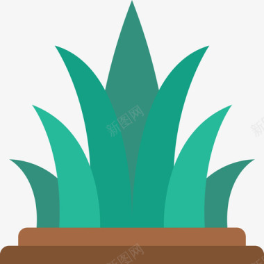 草植物33平坦图标图标