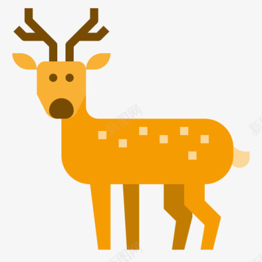 鹿日本67平坦图标图标