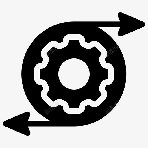 刷新设置齿轮实现图标svg_新图网 https://ixintu.com 公司 刷新 合作 团队 图标 实现 管理 设置 重置 集成 齿轮