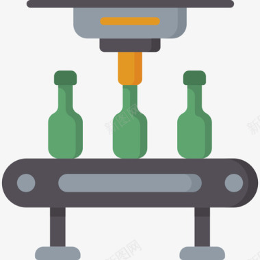 输送机制造34扁平图标图标