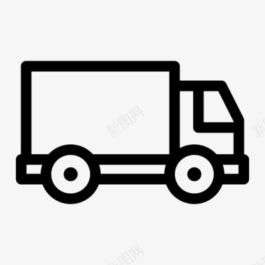 卡车运输汽车商业图标图标